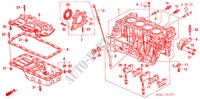 CILINDERBLOK/OLIEPAN (DOHC VTEC) voor Honda CIVIC 1.6VTI 3 deuren 5-versnellings handgeschakelde versnellingsbak 2000