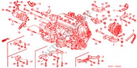 GENERATOR BEUGEL/ MOTOR VERSTIJVING voor Honda CIVIC 1.6IES 3 deuren CVT versnellingsbak 2000