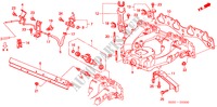 INLAAT SPRUITSTUK(SOHC) voor Honda CIVIC 1.4IS 3 deuren 4-traps automatische versnellingsbak 2000