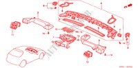 KANAAL(LH) voor Honda CIVIC 1.5I 3 deuren 4-traps automatische versnellingsbak 2000