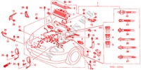 MOTOR BEDRADINGSBUNDEL voor Honda CIVIC 1.5ILS 3 deuren 5-versnellings handgeschakelde versnellingsbak 2000