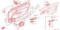 PORTIER VOERING(RH) voor Honda CIVIC 1.4I 3 deuren 4-traps automatische versnellingsbak 2000