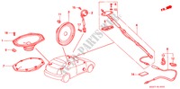 RADIO ANTENNE/LUIDSPREKER voor Honda CIVIC 1.5ILS 3 deuren 5-versnellings handgeschakelde versnellingsbak 2000