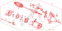 STARTMOTOR(DENSO) voor Honda CIVIC 1.5ILS 3 deuren 5-versnellings handgeschakelde versnellingsbak 2000