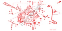 TRANSMISSIE BEHUIZING (DOHC) voor Honda CIVIC 1.6VTI 3 deuren 5-versnellings handgeschakelde versnellingsbak 2000
