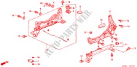 V. ZITTING COMPONENTEN (L.) (1) voor Honda CIVIC 1.6VTI 3 deuren 5-versnellings handgeschakelde versnellingsbak 2000