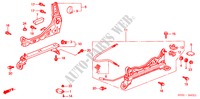 V. ZITTING COMPONENTEN (R.) (2) voor Honda CIVIC 1.4IS 3 deuren 4-traps automatische versnellingsbak 2000