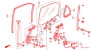 ACHTER PORTIER RAMEN voor Honda CIVIC 1.5ILS 4 deuren 5-versnellings handgeschakelde versnellingsbak 1998