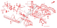INLAAT SPRUITSTUK(SOHC) voor Honda CIVIC 1.4IS 4 deuren 5-versnellings handgeschakelde versnellingsbak 1999
