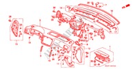 INSTRUMENTEN PANEEL(LH) voor Honda CIVIC 1.5ILS 4 deuren 5-versnellings handgeschakelde versnellingsbak 1998