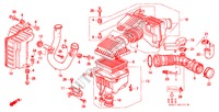 LUCHTFILTER(SOHC VTEC) (DOHC VTEC) voor Honda CIVIC 1.5ILS 4 deuren 5-versnellings handgeschakelde versnellingsbak 1998