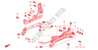 V. ZITTING COMPONENTEN(1)(R.) voor Honda CIVIC 1.5ILS 4 deuren 5-versnellings handgeschakelde versnellingsbak 1998