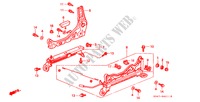 V. ZITTING COMPONENTEN(2)(R.) voor Honda CIVIC 1.5ILS 4 deuren 4-traps automatische versnellingsbak 1996