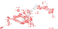 ACHTER BALK/KRUIS BALK voor Honda ODYSSEY EXL 5 deuren 5-traps automatische versnellingsbak 2003