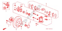 ACHTER REM(SCHIJF) voor Honda ODYSSEY EXL 5 deuren 5-traps automatische versnellingsbak 2004