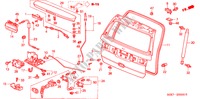 ACHTERKLEP voor Honda ODYSSEY EXI 5 deuren 5-traps automatische versnellingsbak 2004