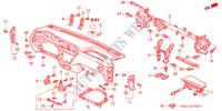 INSTRUMENTEN PANEEL voor Honda ODYSSEY EXL 5 deuren 5-traps automatische versnellingsbak 2004
