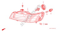 KOPLAMP voor Honda ODYSSEY EXL 5 deuren 5-traps automatische versnellingsbak 2004