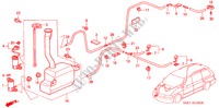 RUITESPROEIER voor Honda ODYSSEY EXI 5 deuren 5-traps automatische versnellingsbak 2004