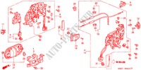 SCHUIFDEUR SLOTEN/ BUITEN HENDEL voor Honda ODYSSEY EXI 5 deuren 4-traps automatische versnellingsbak 2000