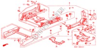 V. ZITTING COMPONENTEN(L.)(SPANNING) voor Honda ODYSSEY EXL 5 deuren 5-traps automatische versnellingsbak 2004