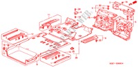 VLOERMAT voor Honda ODYSSEY EXL 5 deuren 5-traps automatische versnellingsbak 2003