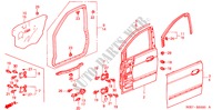 VOOR PORTIER PANELEN voor Honda ODYSSEY EXI 5 deuren 4-traps automatische versnellingsbak 2000