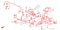 ACHTER STABILISATOR/ACHTER ONDER ARM voor Honda CR-V RVI 5 deuren 4-traps automatische versnellingsbak 2000