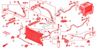 AIRCONDITIONER (SLANGEN/PIJPEN)(LH) voor Honda CR-V RVI 5 deuren 5-versnellings handgeschakelde versnellingsbak 2000
