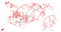 BEDRADINGSBUNDEL(RH) voor Honda CR-V RVI 5 deuren 5-versnellings handgeschakelde versnellingsbak 2000