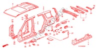 BUITEN PANELEN voor Honda CR-V RVSI 5 deuren 4-traps automatische versnellingsbak 2000