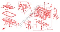 CILINDERBLOK/OLIEPAN voor Honda CR-V RVSI 5 deuren 4-traps automatische versnellingsbak 2000