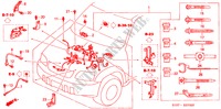MOTOR BEDRADINGSBUNDEL(LH) voor Honda CR-V RVI 5 deuren 4-traps automatische versnellingsbak 2000