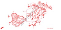 UITLAAT SPRUITSTUK(1) voor Honda CR-V RVSI 5 deuren 4-traps automatische versnellingsbak 2000