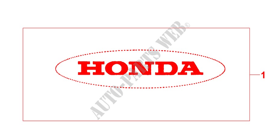 STIKKER voor Honda CR-V RVI 5 deuren 4-traps automatische versnellingsbak 2000