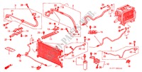 AIRCONDITIONER (SLANGEN/PIJPEN) (LH) voor Honda CR-V RVSI 5 deuren 4-traps automatische versnellingsbak 2001