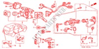 COMBINATIESCHAKELAAR(RH) voor Honda CR-V RVSI 5 deuren 4-traps automatische versnellingsbak 2001
