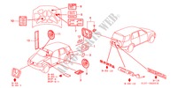 EMBLEMEN voor Honda CR-V RVSI 5 deuren 4-traps automatische versnellingsbak 2001
