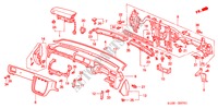 INSTRUMENTEN PANEEL(RH) voor Honda CR-V RVSI 5 deuren 4-traps automatische versnellingsbak 2001