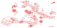 KANAAL(LH) voor Honda CR-V RVI 5 deuren 4-traps automatische versnellingsbak 2001