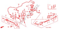 KOPPELING HOOFDCILINDER (RH) voor Honda CR-V RVSI 5 deuren 5-versnellings handgeschakelde versnellingsbak 2001