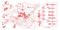 MOTOR BEDRADINGSBUNDEL(LH) voor Honda CR-V RVI 5 deuren 4-traps automatische versnellingsbak 2001