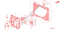 RADIATEUR voor Honda CR-V RVSI 5 deuren 4-traps automatische versnellingsbak 2001