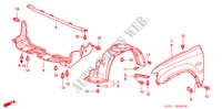 VOOR KAPPEN voor Honda CR-V RVI 5 deuren 4-traps automatische versnellingsbak 2001