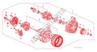 GENERATOR(BOSCH) voor Honda ACCORD 1.8IES 4 deuren 4-traps automatische versnellingsbak 1999