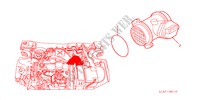 LUCHTSTROOMSENSOR(DIESEL) voor Honda ACCORD 2.0ITD        ECD3 4 deuren 5-versnellings handgeschakelde versnellingsbak 1999