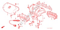 UITLAAT SPRUITSTUK(2.0L) voor Honda ACCORD 2.0ILS          D4 4 deuren 4-traps automatische versnellingsbak 1999