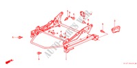 V. ZITTING COMPONENTEN (R.)(2) voor Honda ACCORD 1.8IES 4 deuren 4-traps automatische versnellingsbak 1999