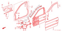 VOOR PORTIER PANELEN voor Honda ACCORD 1.8IES 4 deuren 4-traps automatische versnellingsbak 1999