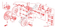 ACHTER REM(SCHIJF) voor Honda ACCORD 1.8ILS 4 deuren 5-versnellings handgeschakelde versnellingsbak 2000